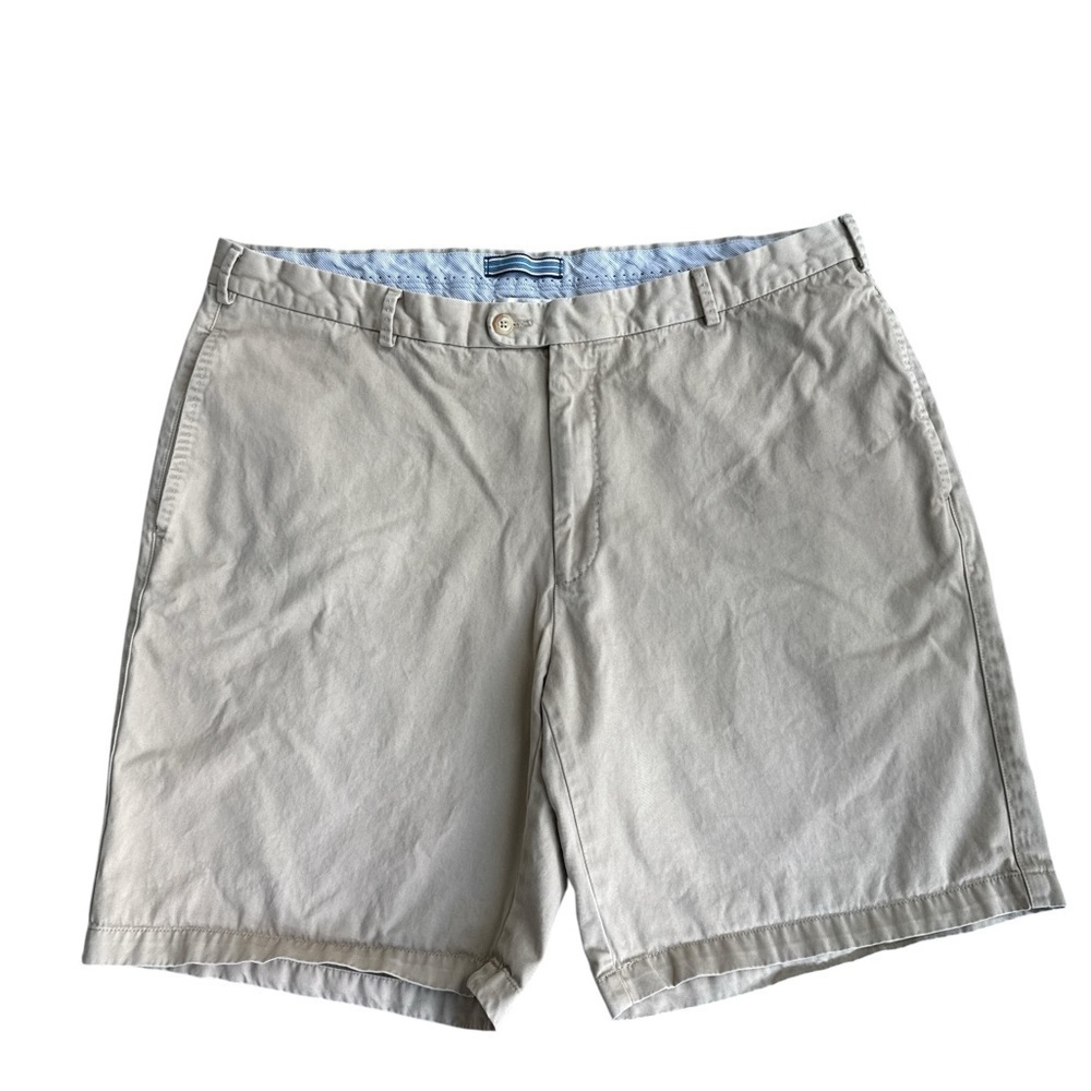 Peter Millar Men’s Golf Shorts Chino Flat Front Cotton Size 40